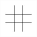 Tic Tac Toe Grid Classic Game Board Royalty Free Stock Photo