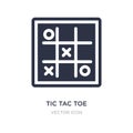 tic tac toe icon on white background. Simple element illustration from Entertainment and arcade concept