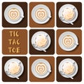 Tic-Tac-Toe of latte