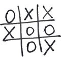 Tic tac toe, noughts and crosses game