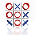 Tic Tac Toe on a white background