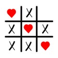 Tic tac toe XO icon. Concept for your design.