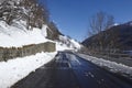 Ticino (Switzerland) - Via S. Gottardo with snow