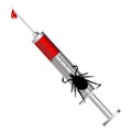 Tick animal sign injection isolated