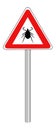 Tick animal sign isolated