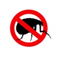 Tick Insects Forbidden Symbol