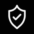 Tick shield security icon Royalty Free Stock Photo