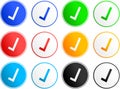 Tick sign icons