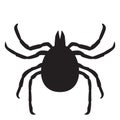 Tick vector illustration. Insect is simple flat style isolated on white background Royalty Free Stock Photo