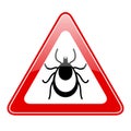 Tick warning vector sign