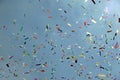 Tickertape released at an event