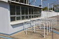 Ticket booth located in front stadium