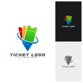 Ticket Center Logo Template Design Vector, Creative design, Icon symbol Royalty Free Stock Photo