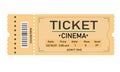 Ticket cinema, movie ticket, admit one