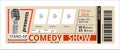 Ticket, comedy, show, fun concert invitation,