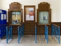 Ticket counter at train station