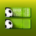 Ticket For Final Of Premier League Soccer Vector