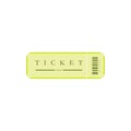 ticket flat design vector illustration. Vintage paper admit one and ticket samples icon Royalty Free Stock Photo