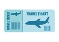ticket fly isolated icon design Royalty Free Stock Photo