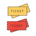 Ticket icon illustration