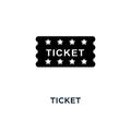 Ticket icon. Simple element illustration. Ticket concept symbol