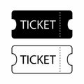 Ticket icon. Templates for tickets to the cinema, theater, museum, etc.