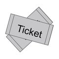 Ticket icon on white background.