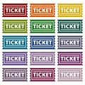 Ticket icons set Royalty Free Stock Photo