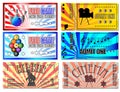 Ticket Illustrations Royalty Free Stock Photo