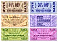 Ticket Illustrations Royalty Free Stock Photo