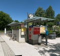 Ticket machines at the main station in ÃÅberlingen, Germany