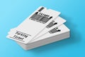 Ticket for parking area concept image Royalty Free Stock Photo