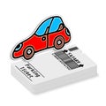 Ticket for parking area on white background - concept image Royalty Free Stock Photo