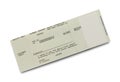 Ticket Receipt Royalty Free Stock Photo