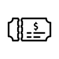 Ticket, receipt icon Royalty Free Stock Photo