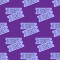 Ticket seamless pattern