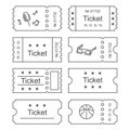 Ticket set icon Royalty Free Stock Photo