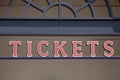 Ticket sign Royalty Free Stock Photo