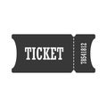 Ticket. Simple vector icon isolated on a white background Royalty Free Stock Photo