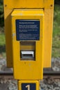 Ticket stamping machine in holland Royalty Free Stock Photo