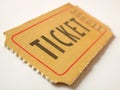 Ticket stub Royalty Free Stock Photo