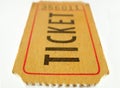 Ticket stub Royalty Free Stock Photo