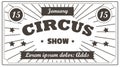 Ticket to circus, entertainment or show admission or advertisement Royalty Free Stock Photo