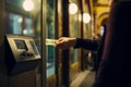 Ticket touch retail pay railway. Generate Ai