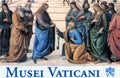 Ticket of the Vatican Museums Italian: Musei Vaticani; Latin: Musea Vaticana Royalty Free Stock Photo