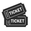 Ticket vector icon Royalty Free Stock Photo