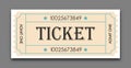 Ticket. Vector illustration for websites, applications, cinemas, clubs, mass events and creative design