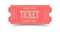 Ticket. Vector illustration for websites, applications, cinemas, clubs, mass events and creative design