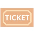 Ticket Vector Isolated Vector icons that can be easily modified and edit Royalty Free Stock Photo