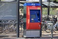 Ticket vending machine of R-NET trains at the station of Waddinxveen